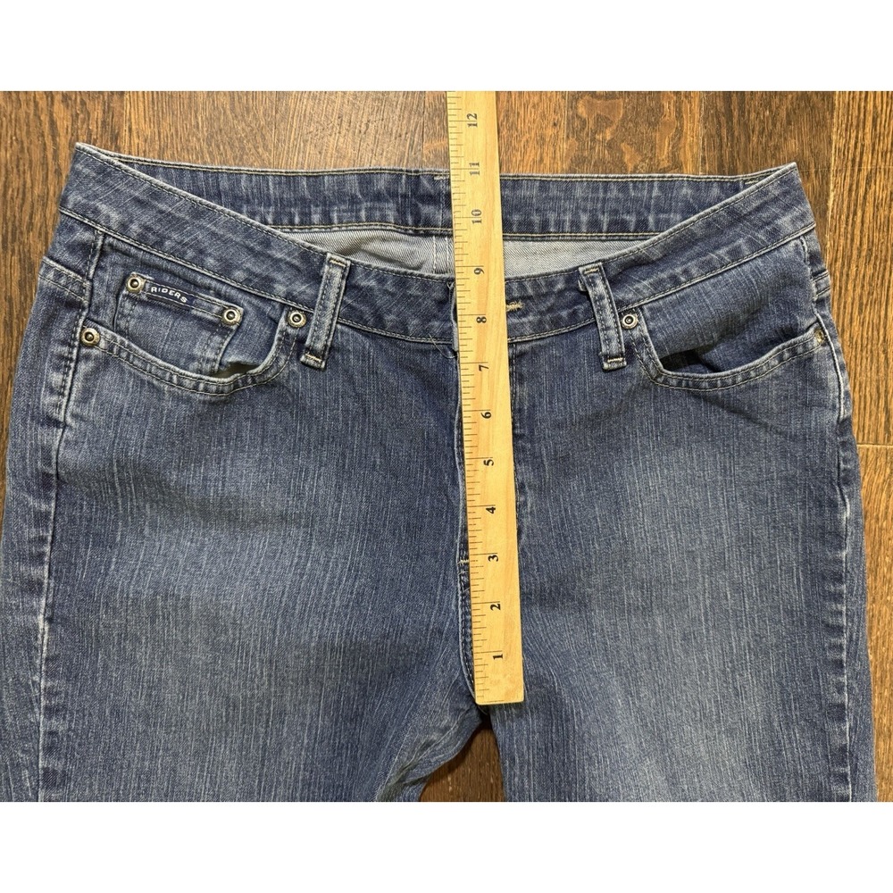 Riders Cropped Jeans Womens 12M Blue Excellent Mid Rise Denim W32xL24 - Picture 5 of 10
